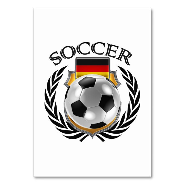 Numeração De Mesa Alemanha Futebol 2016 Fan Gear (Verso)