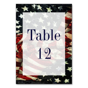 Numeração De Mesa American Flag-Camouflage por Shirley Taylor