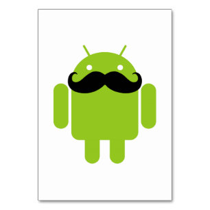 Numeração De Mesa Android Robot Mustache
