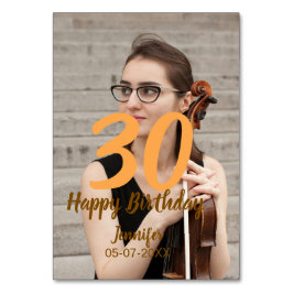 Numeração De Mesa aniversário de 30 anos adiciona nome data ano ano