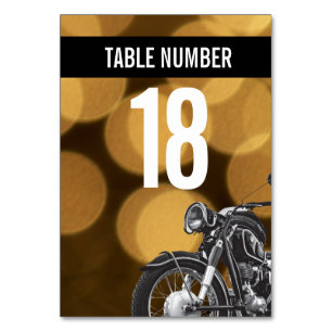 Numeração De Mesa Aniversário do 50º aniversário do tema ouro da mot