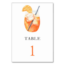 Numeração De Mesa Aperol spritz - número da mesa de casamento