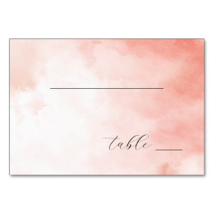 Numeração De Mesa Aquarela Rosa Serena