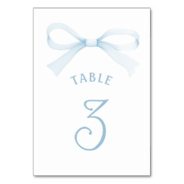 Numeração De Mesa Arco Azul Aquarela