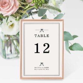 Numeração De Mesa Arco de Noiva Casamento Elegante Mínimo Recepção