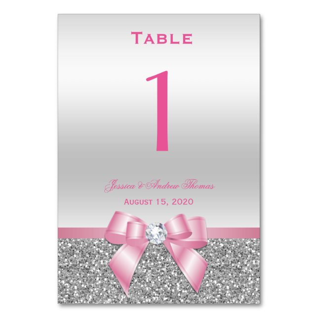 Numeração De Mesa Arco Romântico Elegante e Casamento com Leve Prate (Frente)