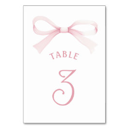 Numeração De Mesa Arco Rosa Aquarela