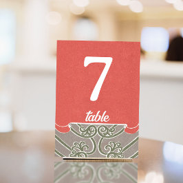 Numeração De Mesa Art Nouveau Calla Lily Elegance