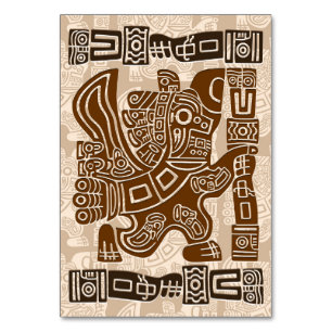 Numeração De Mesa Arte Antiga Tribal do Guerreiro de Águia Asteca