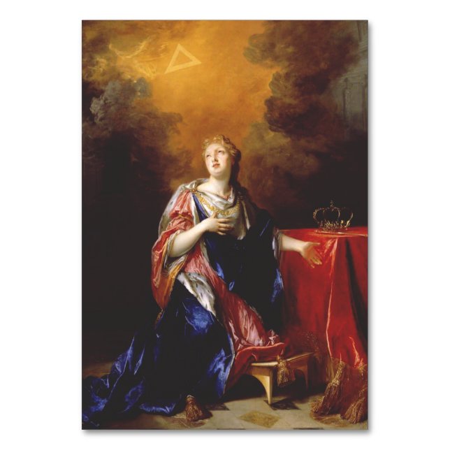 Numeração De Mesa Arte de Santa Margarida da Escócia (Frente)