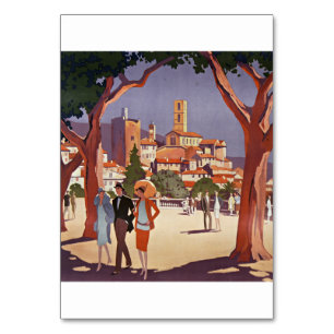 Numeração De Mesa Arte de Verão Vintage Grasse