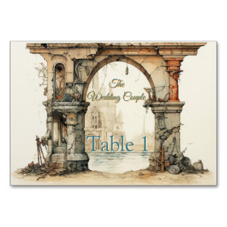 Numeração De Mesa Arte Fantástica Vintage