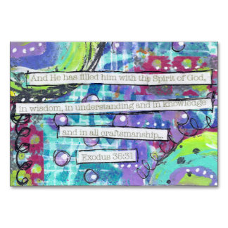 Numeração De Mesa Artesanato-Êxodo 35:31