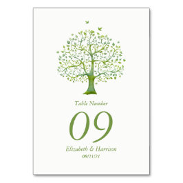 Numeração De Mesa Árvore da Vida, Casamento Elegante