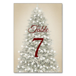 Numeração De Mesa Árvore de Natal em Kraft Wedding