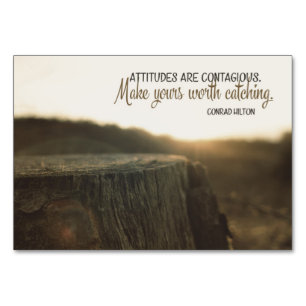 Numeração De Mesa As Atitudes São Contagiosas