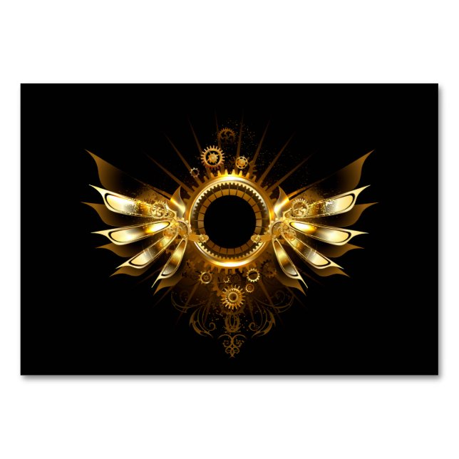 Numeração De Mesa Asas steampunk (Frente)