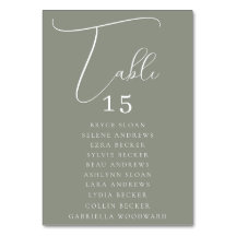 Assentos de Letra Elegante