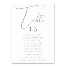 Assentos de Letra Elegante