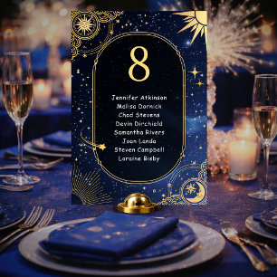 Numeração De Mesa Assentos para casamento do sol e da lua celestiais