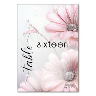 Numeração De Mesa Assias Rosa Impressionantes