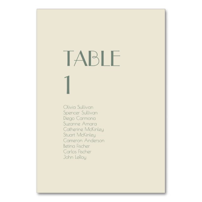 Numeração De Mesa Autumn Boho Deco | Creme Número de Convidados (Frente)