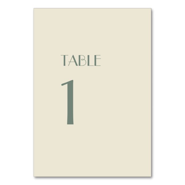 Numeração De Mesa Autumn Boho Deco | Creme Número de Tabela Sinal (Frente)