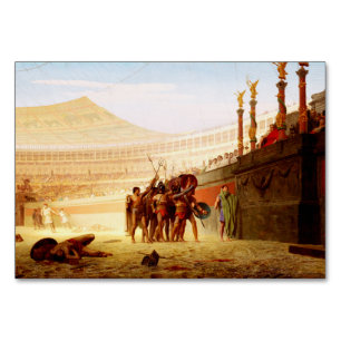 Numeração De Mesa Ave César de Jean-Léon Gérôme