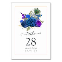 Azul e Roxo Floral Pavão Vintage