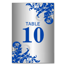 Numeração De Mesa Azul Real e Flourado