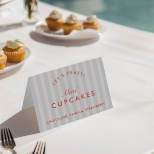 Numeração De Mesa Bachelorette Azul e Vermelho da Placa Buffet