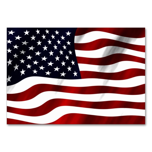 Numeração De Mesa Bandeira Americana (Frente)