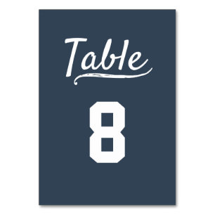 Numeração De Mesa Bar Restaurante do Sports Pub Grill azul Marinho