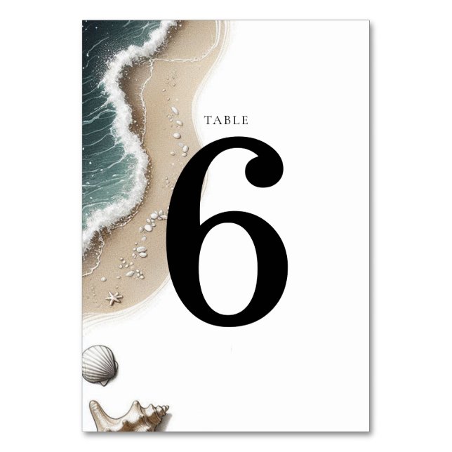Numeração De Mesa Beach Vibe (Frente)