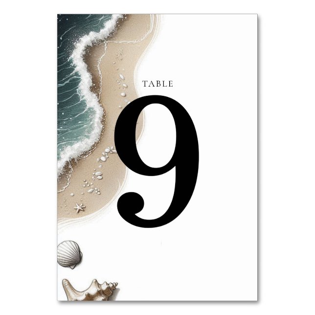 Numeração De Mesa Beach Vibe (Frente)