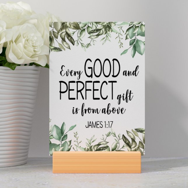 Numeração De Mesa Bíblia Verse James Card (Criador carregado)