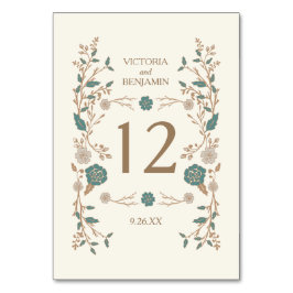 Numeração De Mesa Biblioteca Vintage