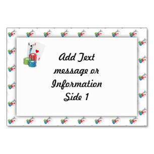 Numeração De Mesa Blackjack com Chips Poker