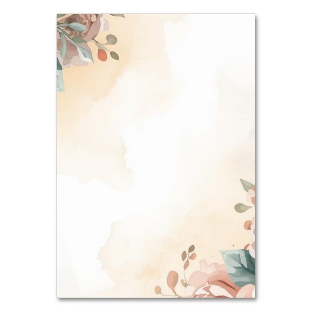 Numeração De Mesa Blooming (Frente)