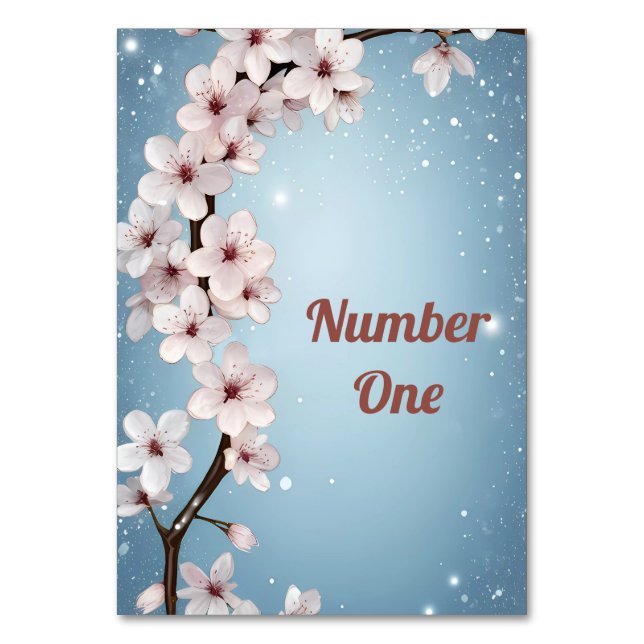 Numeração De Mesa Blossomas de Amor" Coleção de Convite Caseiro (Verso)