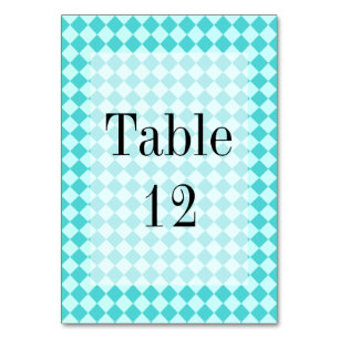 Numeração De Mesa Blue Combination Diamond Patterno de Shirley Taylo
