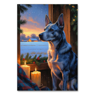 Numeração De Mesa Blue Heeler com férias de Natal