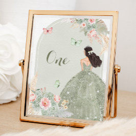 Numeração De Mesa Boho Blush Pink Sage Green Quinceañera