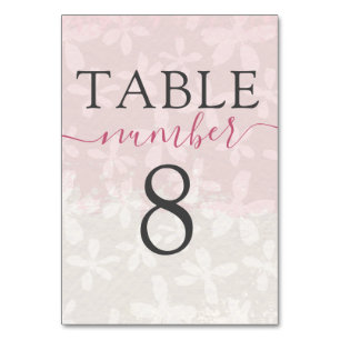 Numeração De Mesa Boho Cute Flower Weding
