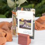 Numeração De Mesa Boho Dark Floral Greenery Botânico | Casamento<br><div class="desc">Os números das mesas melhoram a aparência da sua capa de mesa e colocam o toque final no seu dia especial. Impressão personalizada dos nomes ou números das suas mesas. A magia pura abunda com esta paleta aterrada em tons florais e inspirados em boho. A laranja suave e antiga assume...</div>