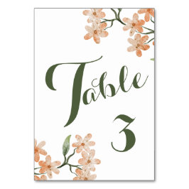 Numeração De Mesa Boho Floral Wedding