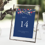 Numeração De Mesa Boho Multicolor Wildflower Wedding<br><div class="desc">Este número da mesa de casamento de flor silvestre boho multicolor é perfeito para um casamento rústico. O design apresenta uma variedade multicolorido de flores silvestres cor-de-rosa, pinceladas, roxas, amarelas, brancas, violetas, vermelhas e burgundy. Este é um número de tabela de dois lados. Adicione cada número de tabela de que...</div>