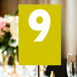 Numeração De Mesa Bold Retro Wedding<br><div class="desc">Tabela Número em um estilo retrógrado ousado e colorido Cartão de Local de Ricaso - adicione seus números de tabela a esses cartões de excelente - perfeito para sua recepção de casamento - projetado em um estilo moderno de zestidade - complementa os outros produtos da coleção</div>