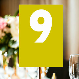 Numeração De Mesa Bold Retro Wedding