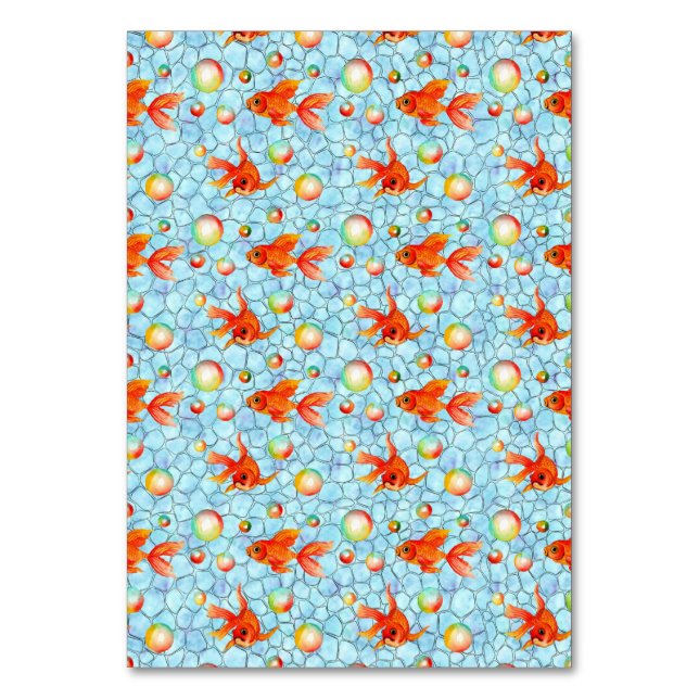 Numeração De Mesa bolhas de ouro e sabão (Frente)